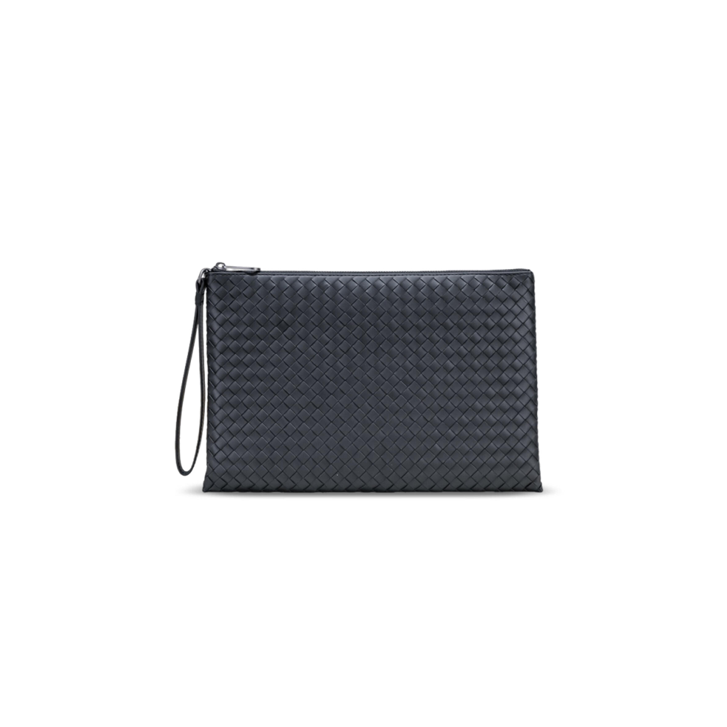 BOTTEA VENETA INTRECCIATO DOCUMENT CASE WITH WRISTLET (33*23*2cm)